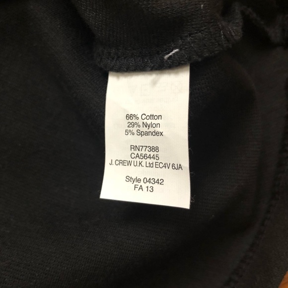 J. Crew Black Peplum Zipper Back Top - Picture 7 of 8